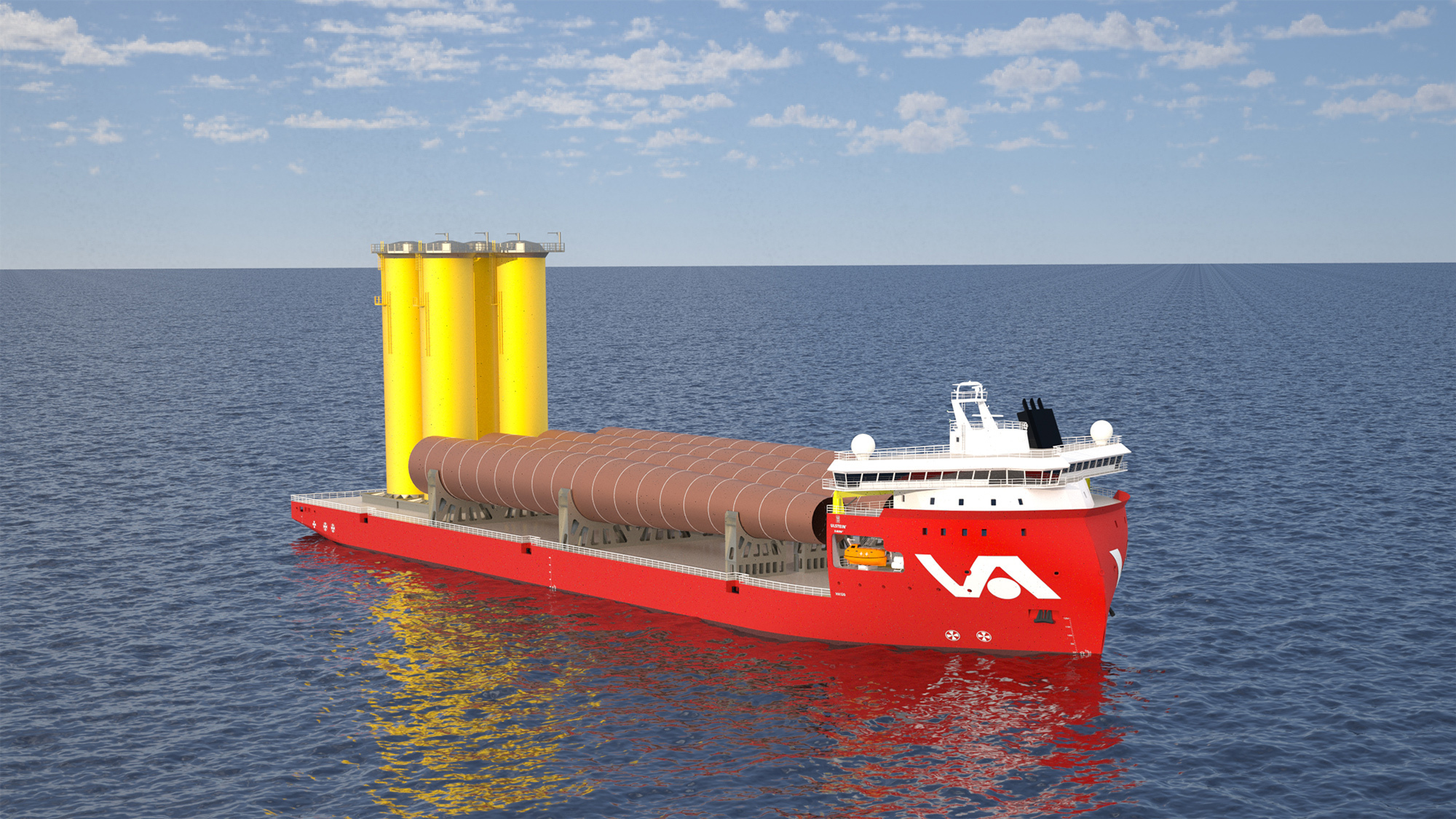 ULSTEIN HX120设计的Vallianz混合重型运输船。vwin徳赢ac米兰